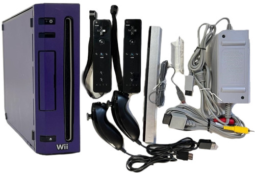 Custom purple nintendo wii - nintendo,