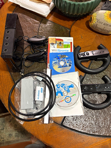 All black wii - wii, bundle